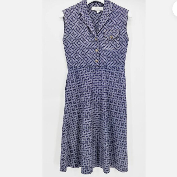 dress size S Navy Blue Sleeveless Union Label - Picture 8 of 8